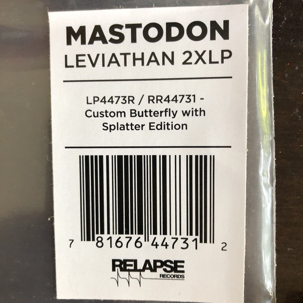 Mastodon ‎– Leviathan (2004) - New LP Record 2021 Relapse Custom Butterfly With Splatter Vinyl - Heavy Metal / Sludge Metal - Shuga Records