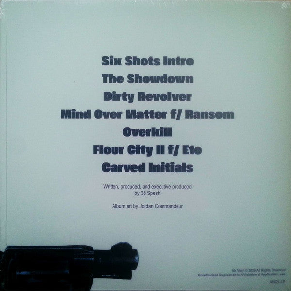 38 Spesh ‎– 6 Shots: Overkill - New EP Record 2020 Air Vinyl USA Vinyl - Hip Hop - Shuga Records