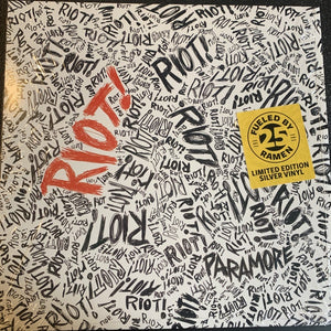 Paramore – Riot! (2007) - New LP Record 2016 Fueled By Ramen Silver Vinyl - Pop Rock / Emo