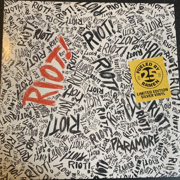 Paramore - Riot! (2007) - New LP Record 2021 Fueled By Ramen Silver Vinyl - Pop Rock / Emo - Shuga Records