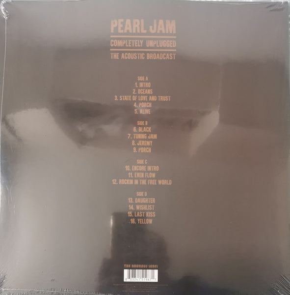 Pearl Jam ‎– Completely Unplugged - The Acoustic Broadcast - New 2 LP Record 2021 Bauhaus Europe Import Red Vinyl - Alternative Rock / Grunge