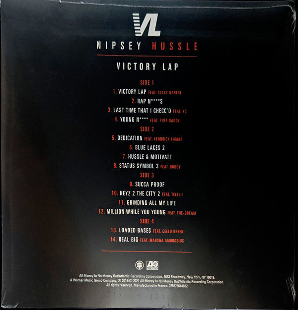 Nipsey Hussle - Victory Lap (2018) - New 2 LP Record 2021 Atlantic