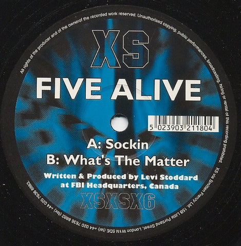 Five Alive – Sockin - New 12" Single Record 2001 XS UK Vinyl - Techno / Acid