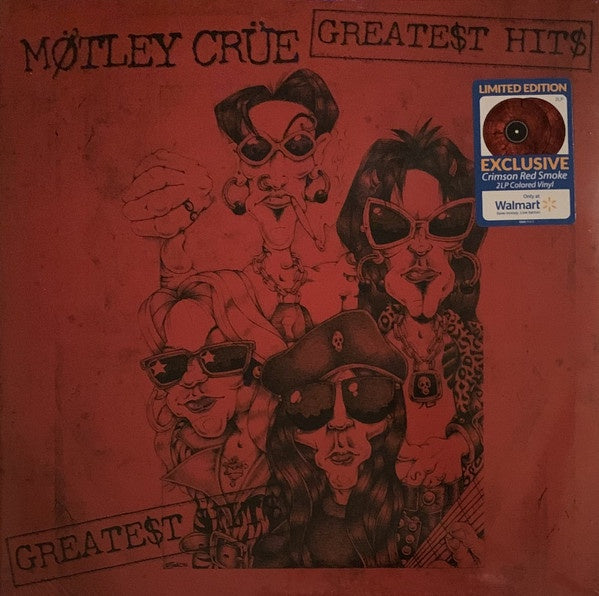 Mötley Crüe – Greatest Hits - New 2 LP Record 2021 Eleven Seven Music USA Crimson Red Smoke Vinyl - Heavy Metal - Shuga Records