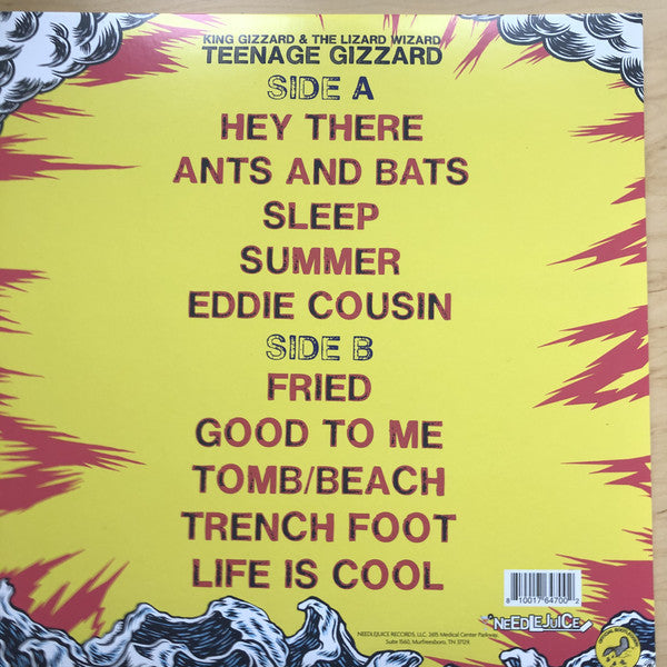 King Gizzard And The Lizard Wizard – Teenage Gizzard - New LP Record 2021 Needlejuice Newbury Comics Exclusive 180 gram Red & Yellow Pinwheel Vinyl - Surf / Garage Rock - Shuga Records