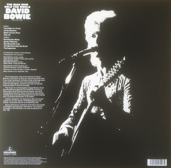 David Bowie ‎– The Man Who Sold The World (1970) - New LP Record 2021 Parlophone Europe Import Picture Disc Vinyl & Poster - Rock / Glam - Shuga Records