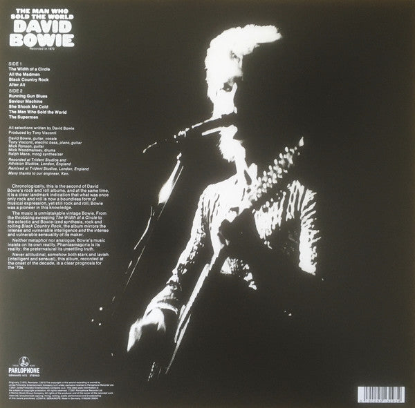 David Bowie ‎– The Man Who Sold The World (1970) - New LP Record 2021 Parlophone Europe Import Picture Disc Vinyl & Poster - Rock / Glam