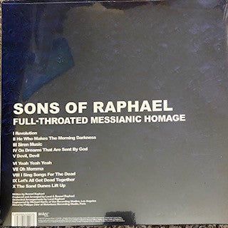 Sons Of Raphael ‎– Full-Throated Messianic Homage - New LP Record 2021 Because Music UK Import Vinyl & Booklet - Indie Rock / Alternative Rock - Shuga Records