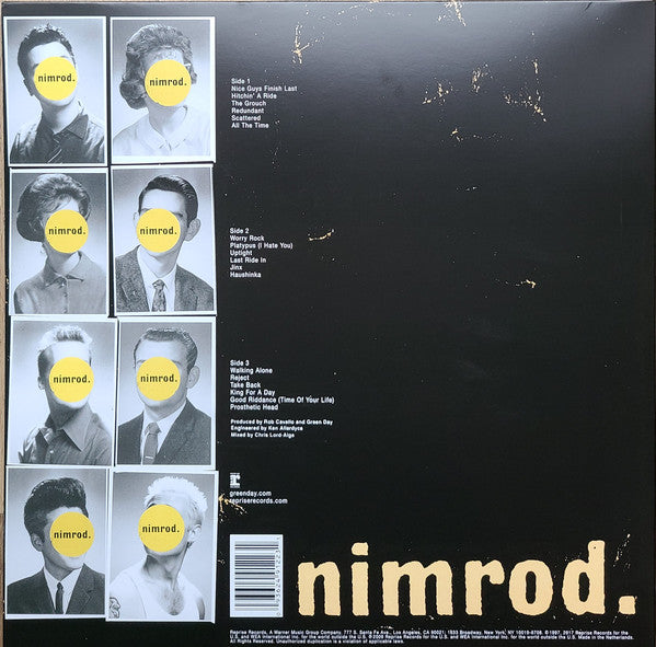 Green Day ‎– Nimrod. (1997) - New 2 LP Record 2021 Reprise  Vinyl - Rock / Pop Punk