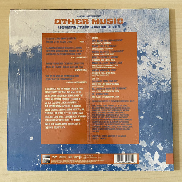 Various ‎– Other Music: Soundtrack From The Documentary - New LP Record Store Day 2021 Factory 25 USA Orange Vinyl & DVD - Soundtrack