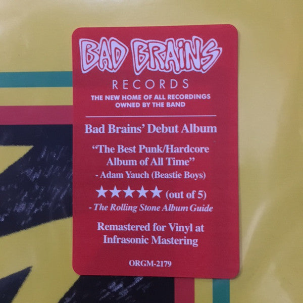 Bad Brains – Bad Brains (1982) - New LP Record 2021 ORG Music Vinyl - Punk / Reggae