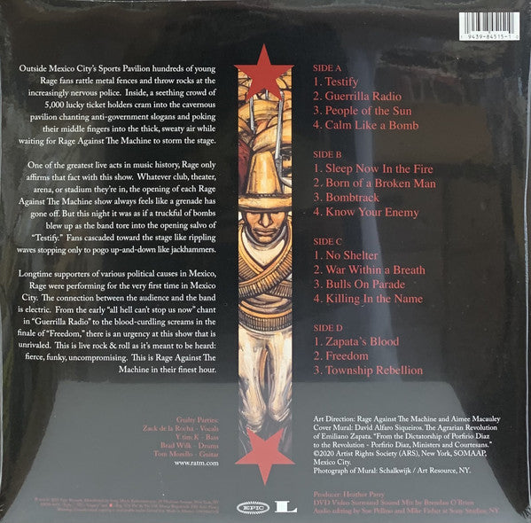 Rage Against The Machine ‎– The Battle Of Mexico City (2000) - New 2 LP Record Store Day 2021 Epic USA Red & Green Vinyl - Rock / Funk Metal - Shuga Records