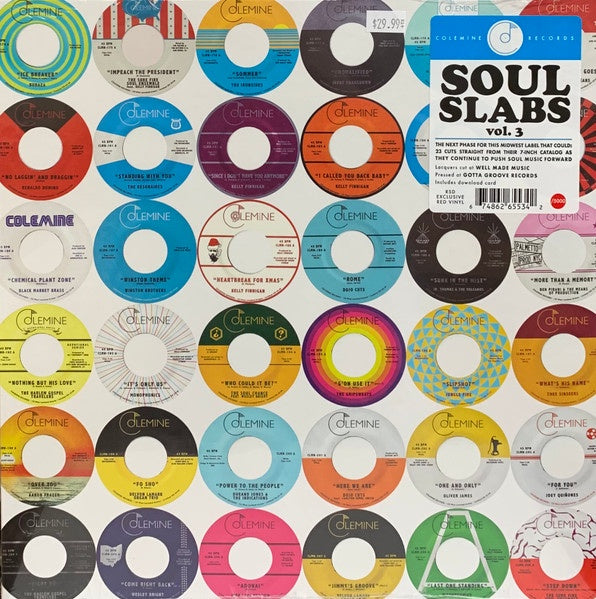 Various - Soul Slabs Vol. 3 - New 2 LP Record Store Day 2021 Colemine Red Vinyl & Download - Soul / Funk /