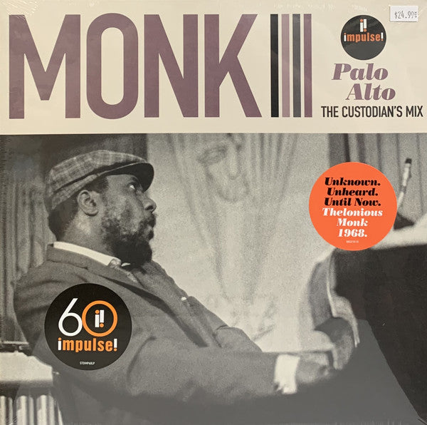 Thelonious Monk ‎– Palo Alto: The Custodian's Mix - New LP Record Store Day 2021 Impulse! RSD Vinyl - Jazz / Hard Bop