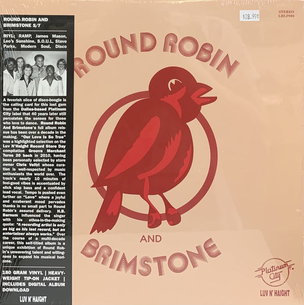 Round Robin And Brimstone ‎– Round Robin And Brimstone (1980) - New LP Record Store Day 2021 USA RSD Vinyl & Download - Soul / Funk / Disco - Shuga Records