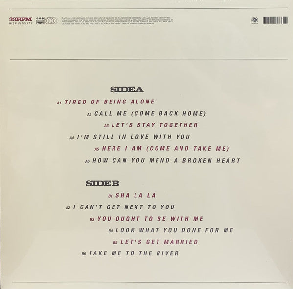 Al Green ‎– Give Me More Love (The Orchestral Greatest Hits) - New LP Record Store Day 2021 Fat Possum USA Pink 180 gram Vinyl - Soul - Shuga Records