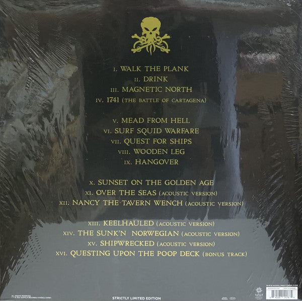 Alestorm ‎– Sunset On The Golden Age (2014) - New 2 LP Record Store Day 2021 Napalm Europe Import RSD Black / Gold Splatter Vinyl - Power Metal / Folk Metal - Shuga Records