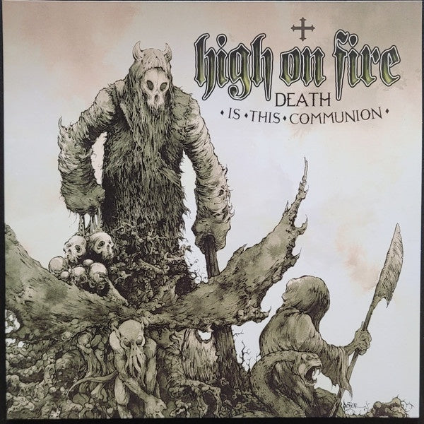 High On Fire – Death Is This Communion (2007) - Mint- 2 LP Record 2021 Relapse USA Swamp Green Cloudy Splatter - Metal / Stoner Rock / Heavy Metal - Shuga Records