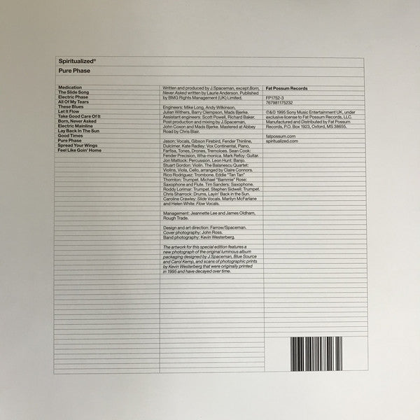 Spiritualized ‎– Pure Phase  (1994) - New 2 LP Record Fat Possum Europe Import Glow In The Dark 180 Gram Vinyl - Psychedelic Rock / Indie Rock - Shuga Records
