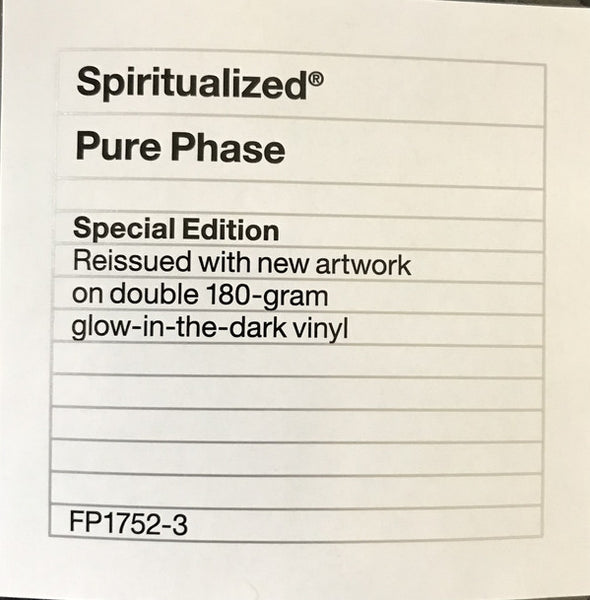 Spiritualized ‎– Pure Phase  (1994) - New 2 LP Record Fat Possum Europe Import Glow In The Dark 180 Gram Vinyl - Psychedelic Rock / Indie Rock - Shuga Records
