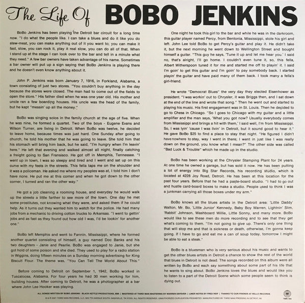 Bobo Jenkins ‎– My All New Life Story - New LP Record Store Day 2021 Third Man RSD Purple Splatter Vinyl -Electric Blues - Shuga Records