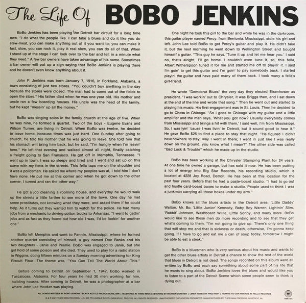 Bobo Jenkins ‎– My All New Life Story - New LP Record Store Day 2021 Third Man RSD Purple Splatter Vinyl -Electric Blues