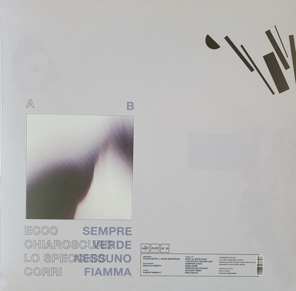 Alessandro Cortini ‎– Scuro Chiaro - New LP Record 2021 Mute Europe Import Clear Vinyl & Download - Electronic / Ambient