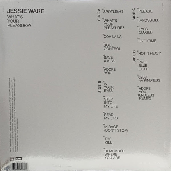 Jessie Ware - What's Your Pleasure? (The Platinum Pleasure Edition) - Mint- 2 LP Record 2021 PMR EMI Vinyl & Mirror Board Cover - Pop / Disco / Electronic - Shuga Records