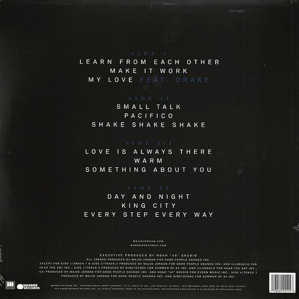 Majid Jordan ‎– Majid Jordan (2016) - New 2 LP Record Store Day 2021 Warner/OVO Sound RSD Vinyl - Soul / R&B / House - Shuga Records
