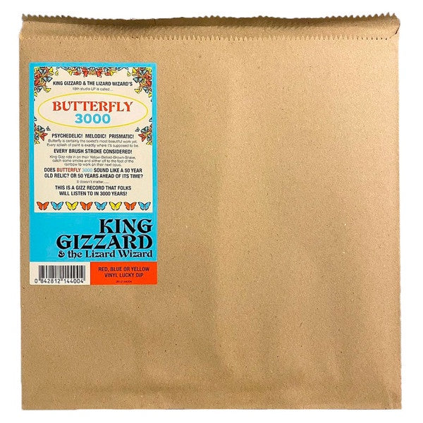 King Gizzard And The Lizard Wizard (Rex Ventriculum Et Crocodillus Magus) - Butterfly 3000 (Papilio MMM) - New LP Record 2021 KGLW Latin Version Chrysalis Red Vinyl - Psychedelic Rock - Shuga Records