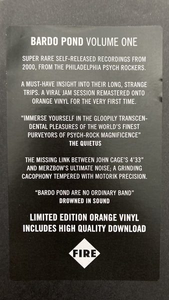 Bardo Pond - Volume One (2000) - New LP Record Store Day 2021 Fire Records Orange Vinyl - Psychedelic Rock / Experimental - Shuga Records