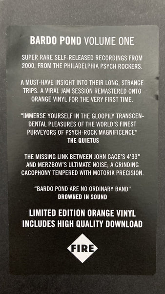 Bardo Pond - Volume One (2000) - New LP Record Store Day 2021 Fire Records Orange Vinyl - Psychedelic Rock / Experimental
