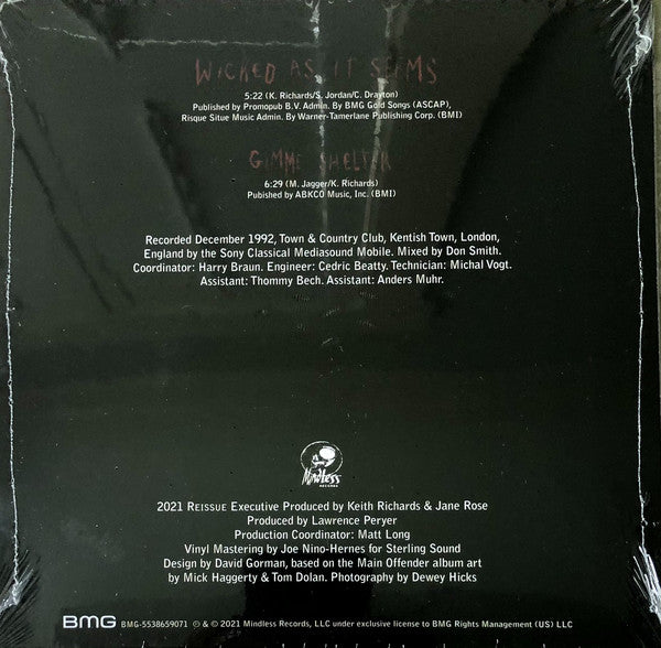 Keith Richards ‎– Live - New 7" Single Record Store Day 2021 BMG USA RSD Vinyl - Rock