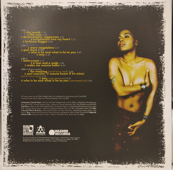 Me'Shell NdegéOcello ‎– Peace Beyond Passion (1996) - New 2 LP Record 2021 Record Store Day 2021 Run Out Groove USA RSD Blue Vinyl - Neo Soul - Shuga Records