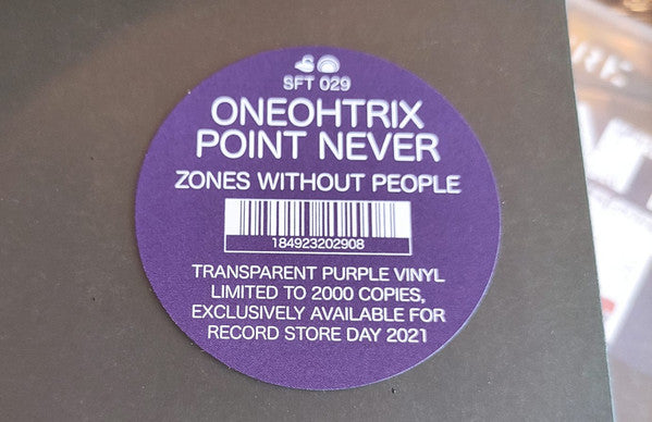 Signed Autographed - Oneohtrix Point Never - Zones Without People (2009) - New LP Record Store Day 2021 Mexican Summer USA Transparent Purple Vinyl - Electronic / Drone / Ambient / Abstract - Shuga Records