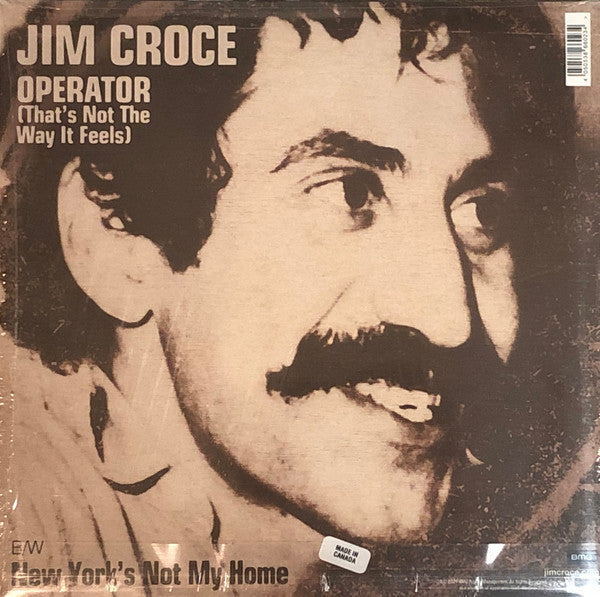 Jim Croce ‎– You Don't Mess Around With Jim / Operator (That's Not The Way It Feels) - New 12" Single Record Store Day 2021 BMG RSD Vinyl - Soft Rock / Folk Rock - Shuga Records