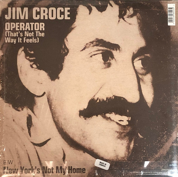 Jim Croce ‎– You Don't Mess Around With Jim / Operator (That's Not The Way It Feels) - New 12" Single Record Store Day 2021 BMG RSD Vinyl - Soft Rock / Folk Rock