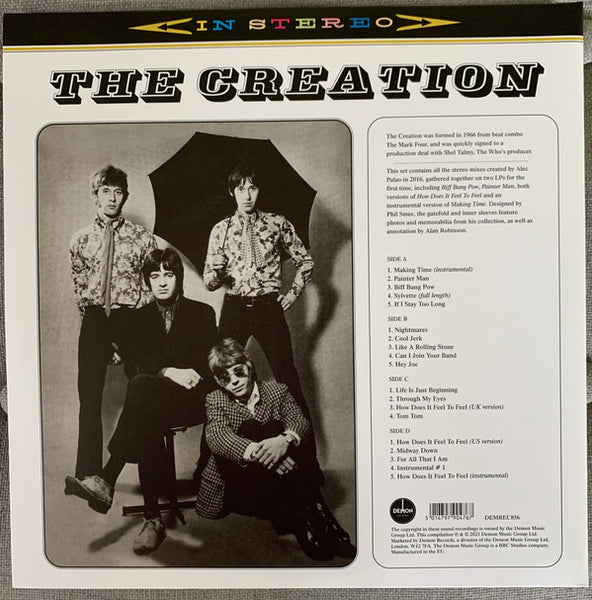 The Creation ‎– In Stereo - New 2 LP Record Store Day 2021 Demon UK Import RSD Clear Vinyl - Garage Rock / Psychedelic Rock / Beat / Mod - Shuga Records