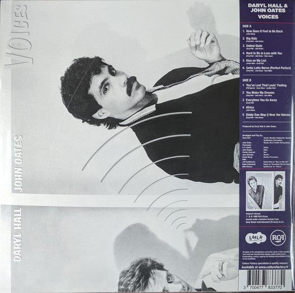 Daryl Hall & John Oates – Voices (1980) - New LP Record Store Day 2021 RCA Victor RSD Clear Vinyl - Pop Rock - Shuga Records