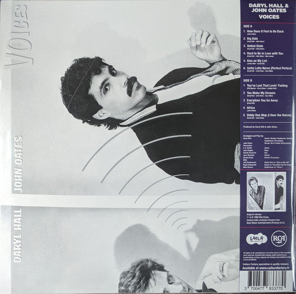 Daryl Hall & John Oates – Voices (1980) - New LP Record Store Day 2021 RCA Victor RSD Clear Vinyl - Pop Rock