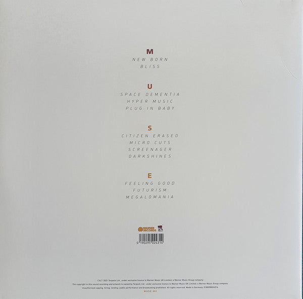 Muse ‎– Origin Of Symmetry: XX Anniversary RemiXX (2001) - New 2 LP Record 2021 Warner Europe Import Vinyl - Alternative Rock