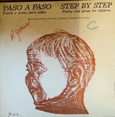 Octavio Corvalan – Step By Step Poetry And Prose For Children - VG+ LP Record 1960 Folkways USA Mono Vinyl & Booklet - Poetry / Spoken Word