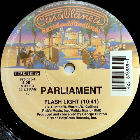 Parliament – Flash Light / P-Funk (Wants To Get Funked Up) - VG+ 12"Single Record 1989 Casablanca USA Vinyl - Funk / P.Funk