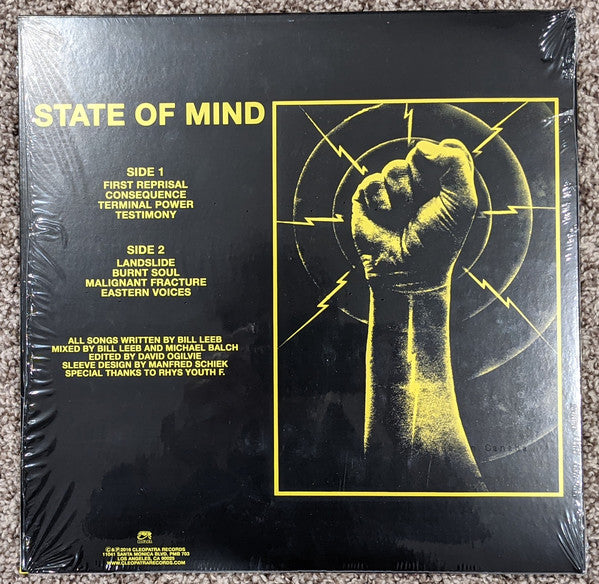 Frontline Assembly – State Of Mind (1987) - New LP Record 2021 Cleopatra USA Clear Vinyl - Industrial / Electronic / EBM - Shuga Records