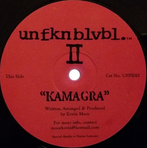 Kevin Moor – Kamagra / Techno People - VG 12" Single Record 2003 Unfknblvbl UK Import Vinyl - Hard House / Techno