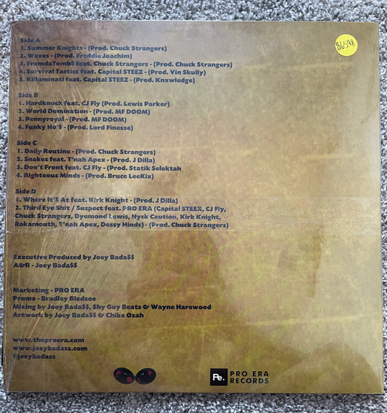 Joey Bada$$ - 1999 (2012)- New 2 LP Record 2021 Pro Era Europe Lime Yellow Vinyl - Hip Hop / Jazzy Hip-Ho