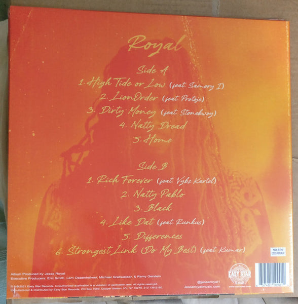 Jesse Royal ‎– Royal - New LP Record 2021 Easy Star USA V - Reggae / Roots Reggaenyl -