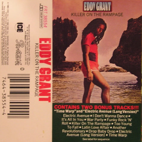 Eddy Grant – Killer On The Rampage - Used Cassette 1983 Ice Tape - Reggae