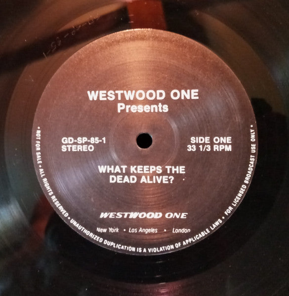 The Grateful Dead – Westwood One Grateful Dead Special "What Keeps The Dead Alive?" - VG+ 2 LP Record Box Set 1985 Westwood One Vinyl & Inserts - Rock / Psychedelic Rock / Folk Rock - Shuga Records