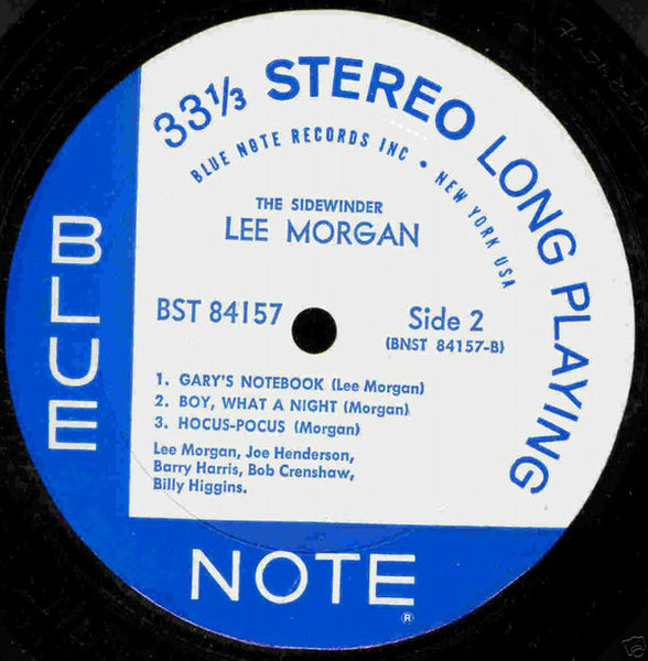 Lee Morgan – The Sidewinder - VG+ LP Record 1964 Blue Note USA Stereo RVG EAR NYC Vinyl - Jazz / Hard Bop